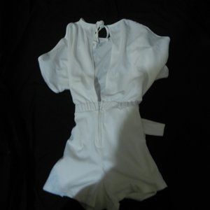 Women's side slit sleeve Romper